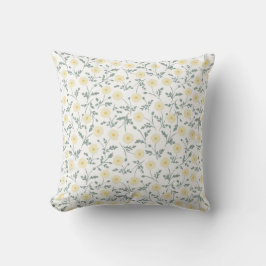 Vintage Spring Modern Farmhouse Daisy Pattern Kudde