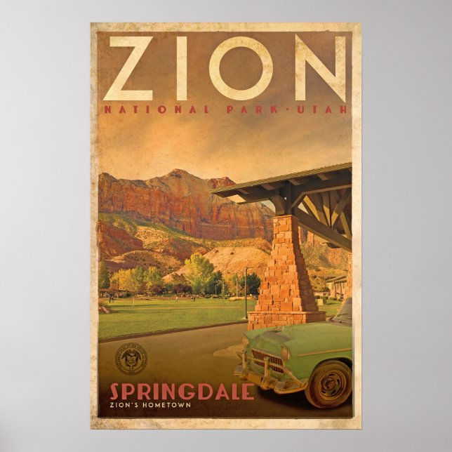 Vintage Springdale Zions hemreseaffär Poster (Framsidan)