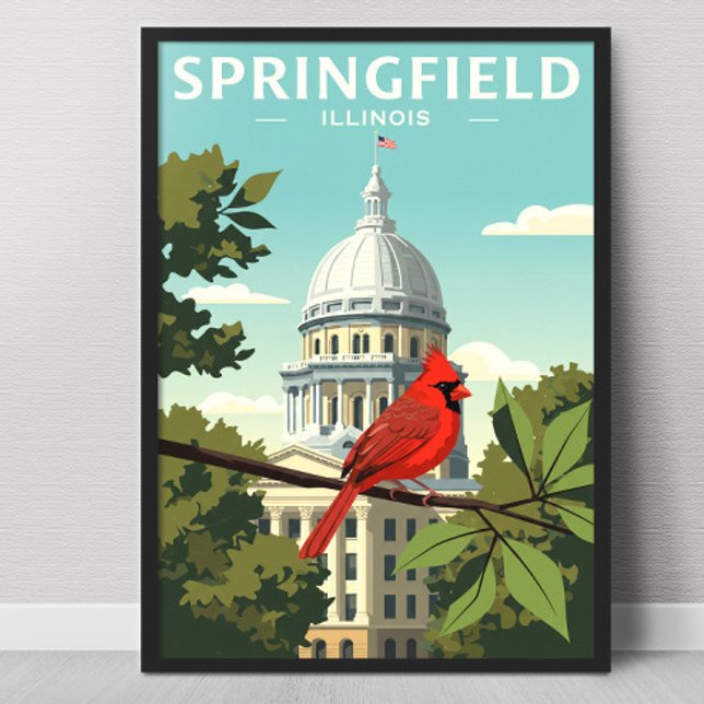 Vintage Springfield Illinois Poster (Skapare uppladdad)
