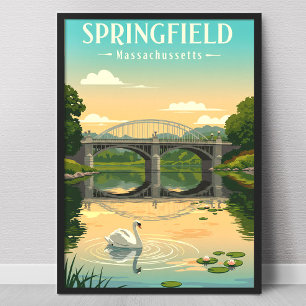 Vintage Springfield Massachusetts Poster