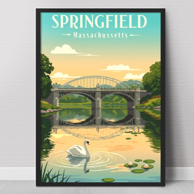 Vintage Springfield Massachusetts Poster (Skapare uppladdad)