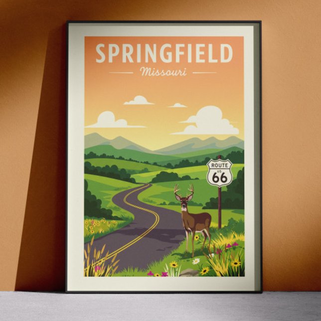 Vintage Springfield Missouri Poster (Skapare uppladdad)