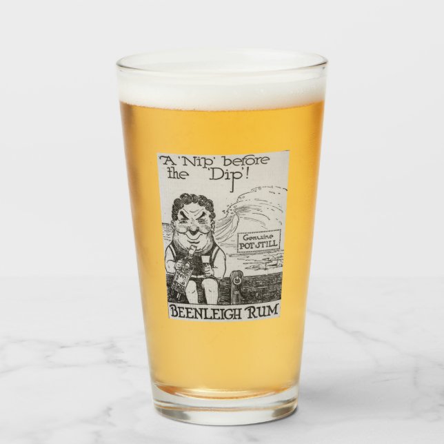 Vintage Sprit Tecknad Glaskopp (Framsida fylld)