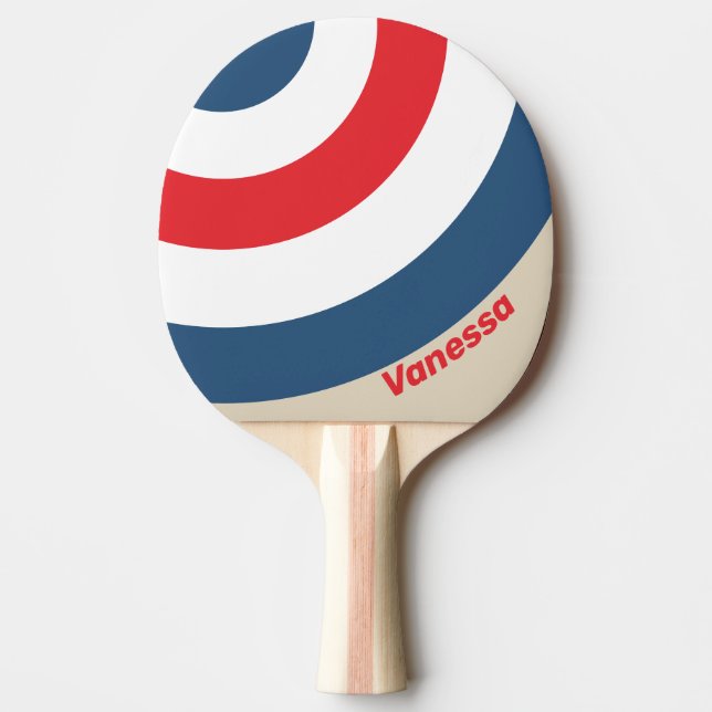 Vintage Squadron Circle Stripe med namn Pingisracket (Framsidan)