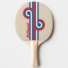 Vintage Squadron Stripe Loop med namn Pingisracket