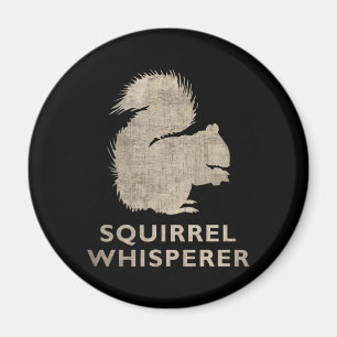 Vintage Squirrel Whisperer Magnet