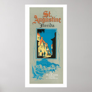 Vintage St Augustine Florida reser Poster