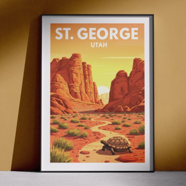 Vintage St. George Utah Poster (Skapare uppladdad)