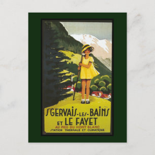Vintage St. Gervais les Bains Travel Vykort
