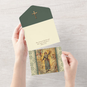 Vintage St. Joan of Arc Religiösa Scripture