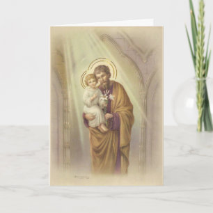 Vintage St. Joseph Farsdag Kort