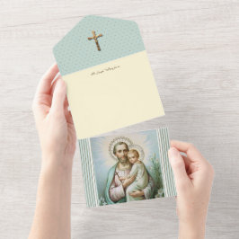 Vintage St. Joseph Jesus Religiösa Scripture