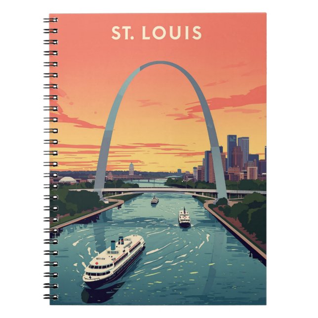 Vintage St. Louis Anteckningsbok (Framsidan)