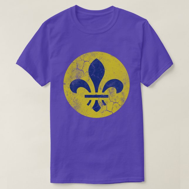 Vintage St Louis Fleur De Lis T Shirt (Design framsida)