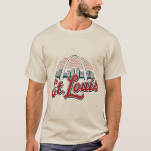 Vintage St. Louis Gateway Arch, ikonisk stolthet T Shirt