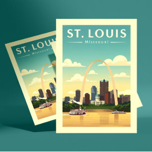 Vintage St. Louis Missouri Vykort