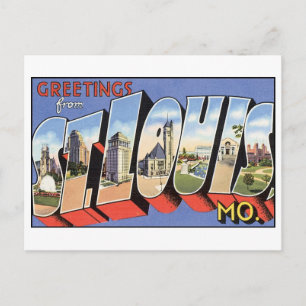 Vintage St. Louis, MO-vykort Vykort