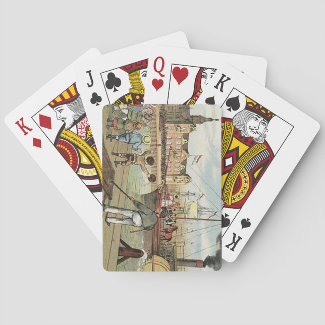 Vintage St. Nicholas Dutch Sinterklaas Cards Kortlek (Baksidan)