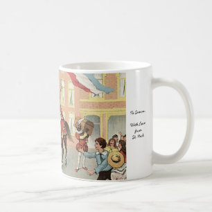 Vintage St Nicholas för Sinterklaas holländareSt Kaffemugg