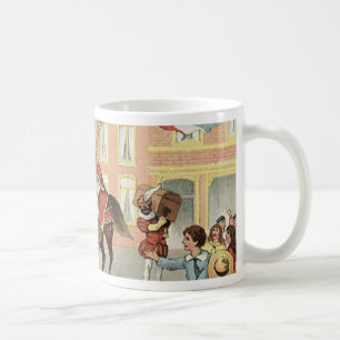 Vintage St Nicholas för Sinterklaas holländareSt Kaffemugg