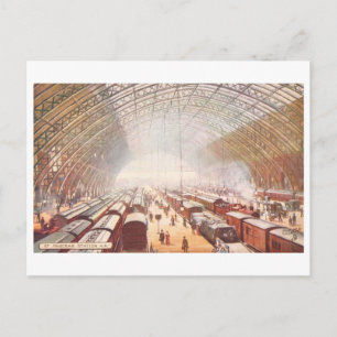 Vintage St. Pancras Station (London) Vykort