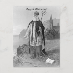 Vintage St. Patrick Befriar Irland från Ormar Vykort