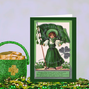 Vintage St. Patrick's Day Erin Go Bragh Kort