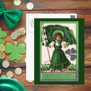 Vintage St. Patrick's Day Erin Go Bragh Vykort