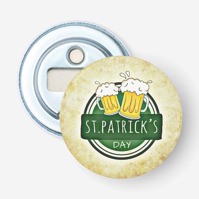 Vintage St Patrick's Day Flasköppnare (Framsidan)