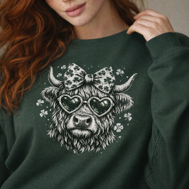 Vintage St. Patrick's Day Highland Cow T Shirt