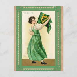 Vintage St patricks day Irish Erin Go Bragh Vykort