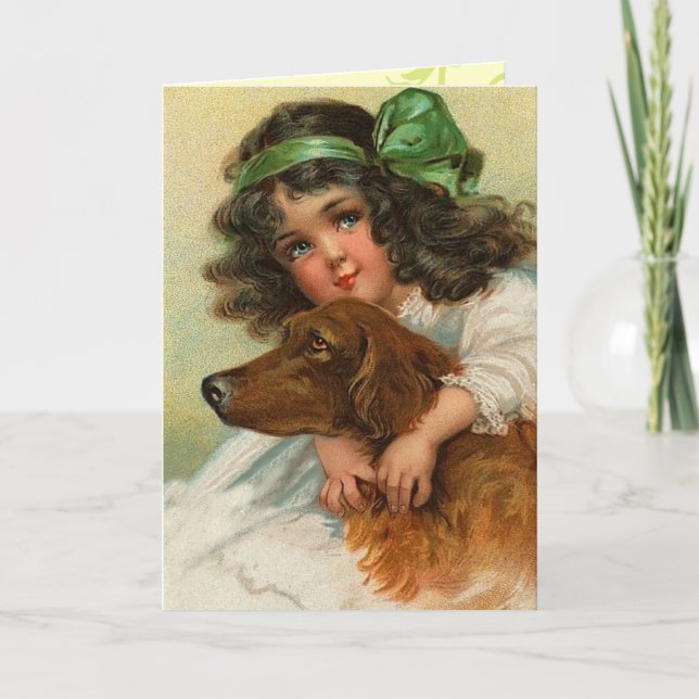 Vintage St. Patrick's Day Kort (Framsida)