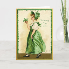 Vintage St Patrick's Day-kort Kort