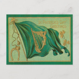 Vintage St. Patrick's Day Postcard Helg Vykort
