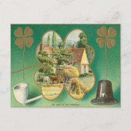 Vintage St. Patrick's Day Postcard Helg Vykort
