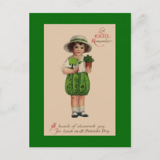 Vintage St. Patrick's Day Postcard Vykort