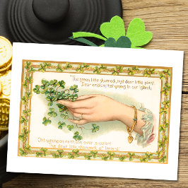 Vintage St. Patrick's Day Shamrocks Vykort