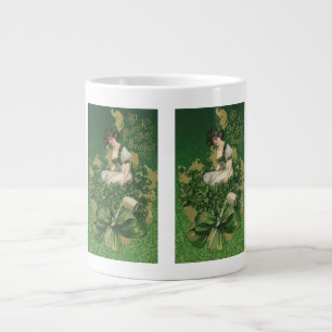 Vintage St. Patrick's Day Souvenir, Irish Lass Jumbo Mugg