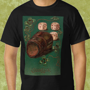 Vintage St. Patrick's Day, tur irländska tärningar Tee
