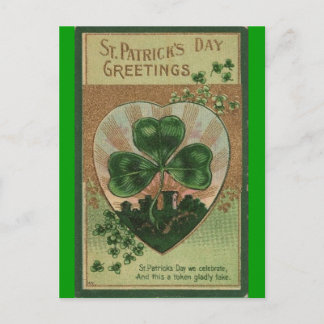 Vintage St Patrick's Day Vykort