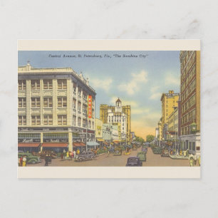 Vintage St. Petersburg Florida Postcard Vykort