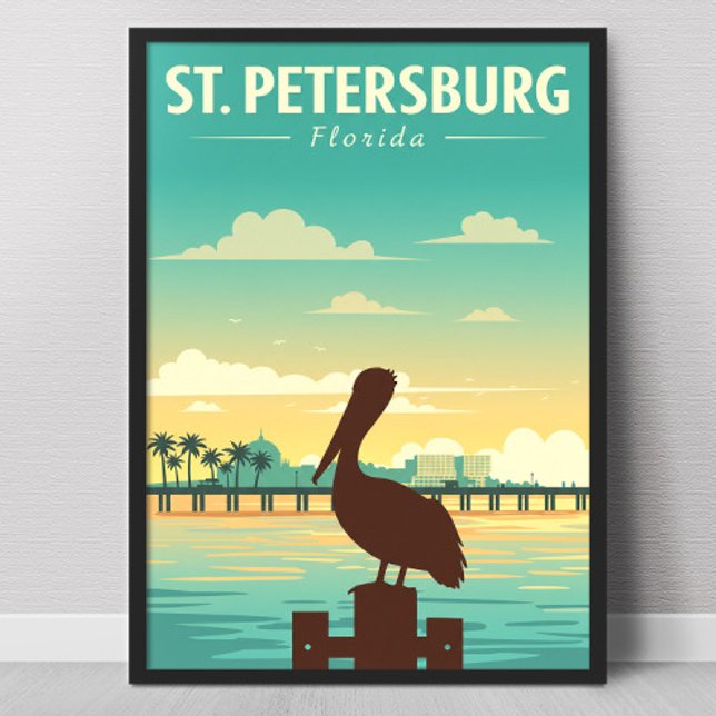 Vintage St. Petersburg Florida Poster (Skapare uppladdad)