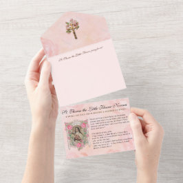 Vintage St. Therese Jesus Religiösa Scripture all