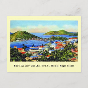 Vintage St. Thomas Virgin Islands Vykort