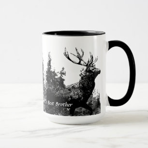 Vintage Stag Hjort World's Best Brother Mugg