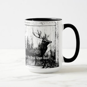 Vintage Stag Hjort World's Best Step-Pappa Mugg
