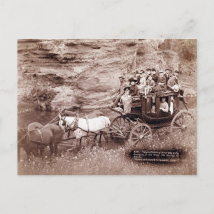 Vintage Stage Coach Vykort