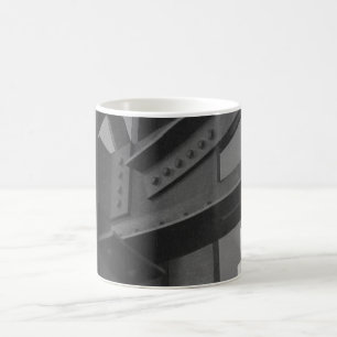 Vintage stålbyggnadskonstruktion Skyskrapa Arkitek Kaffemugg