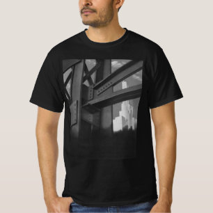 Vintage stålbyggnadskonstruktion Skyskrapa Arkitek T-shirt