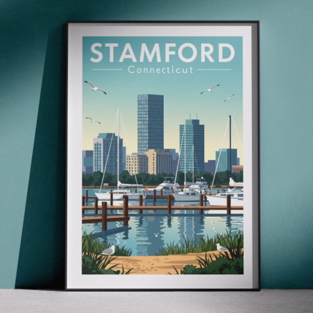Vintage Stamford Connecticut Poster (Skapare uppladdad)